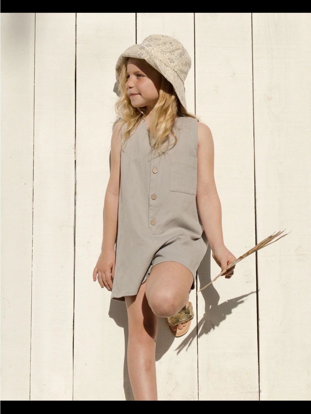 Rylee + Cru Amari Romper - Slate